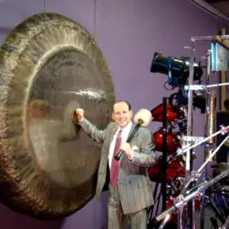 Playing The Gong